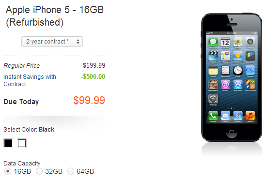 ... now ATT is offering the first refurbished iPhone 5 units for resale