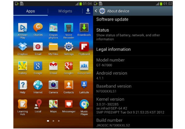 Download Android 4.1 2 Jelly Bean For Galaxy Note N7000