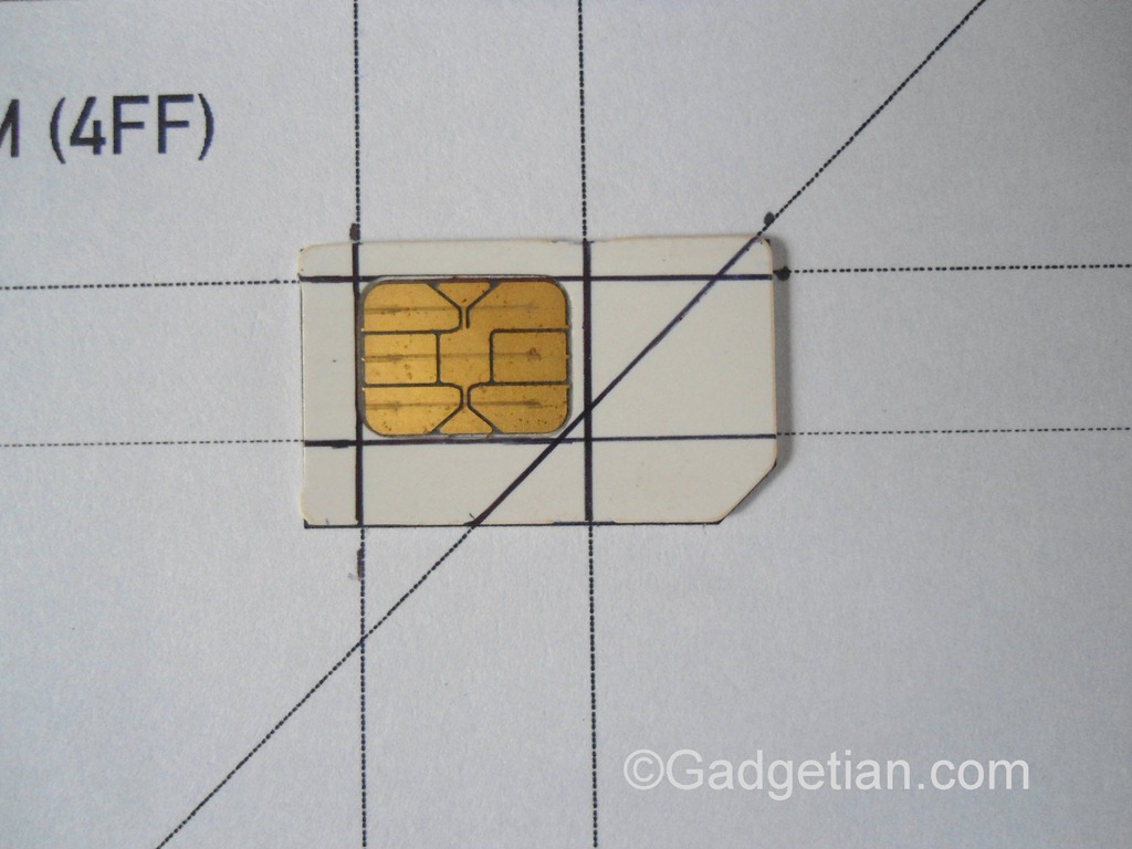 DIY] Convert your SIM Card to Nano SIM for your iPhone 22 - Gadgetian Pertaining To Sim Card Cutter Template