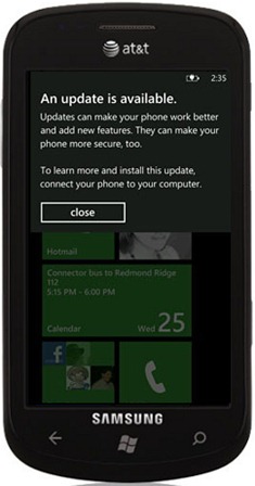 WP7 NoDo Update For AT&T Samsung Focus