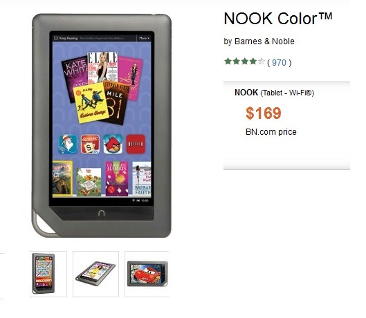 B&N Nook Tablet 8GB For $199 Made Official; Nook Color Priced At $169 ...