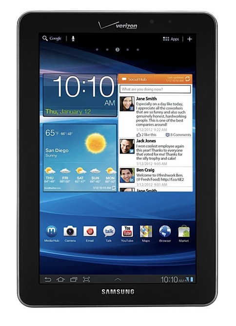 Verizon's Samsung Galaxy Tab 7.7 Hits On March 1st, Says Verizon ...