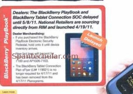 blackberry playbook tablet release date. BlackBerry PlayBook tablet is