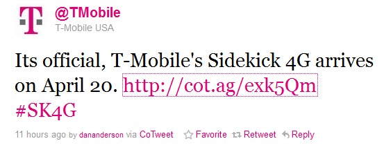 sidekick 4g release date. Check: T-Mobile Sidekick 4G