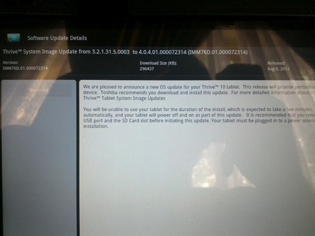 Download] Toshiba Thrive 10" Android 4.0.4 ICS Update IMM76D Rolling ...