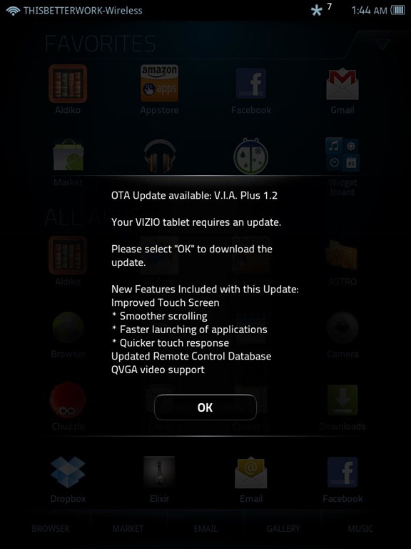 Download] Vizio Tablet Gets Software Update V.I.A. Plus 1.2 ...