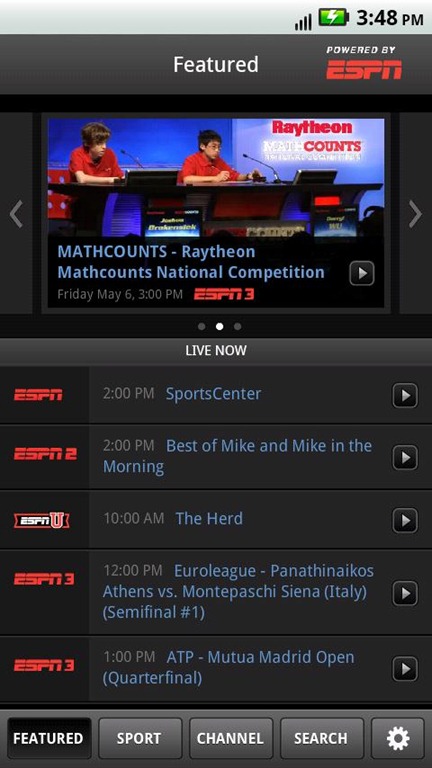 WatchESPN app for Android