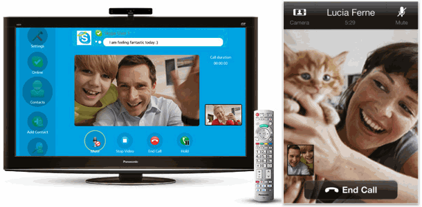 samsung smart tv how to use skype