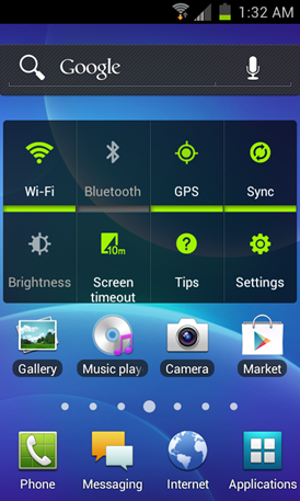 AT&T Samsung Galaxy S II's ANdorid ICS Leak