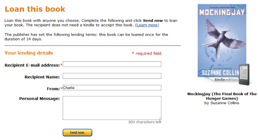 Amazon Kindle eBooks Lending