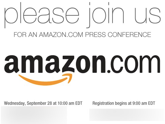 Amazon tablet event invitation