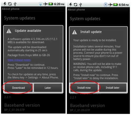 Android 2.3 Gingerbread For Droid X Motorola