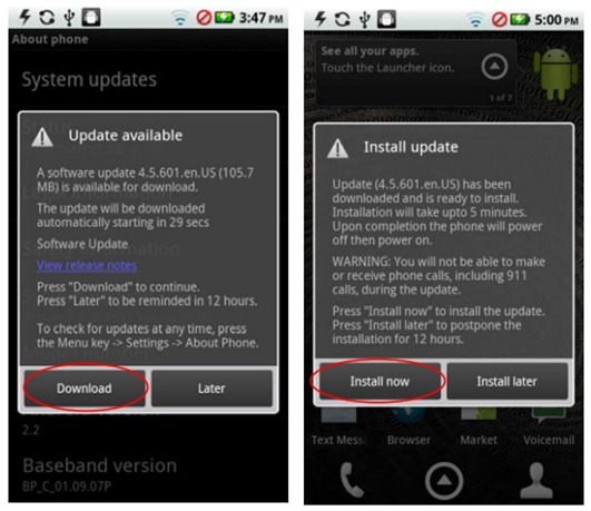Motorola Droid 2’s Android 2.3 Gingerbread Update 4.5.601