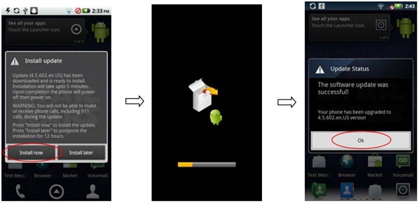 Motorola Droid R2-D2 Gingerbread Update 4.5.602.A957
