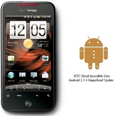HTC Droid Incredible Gets Android 2.3.4 Gingerbread Update 4.06.605.2