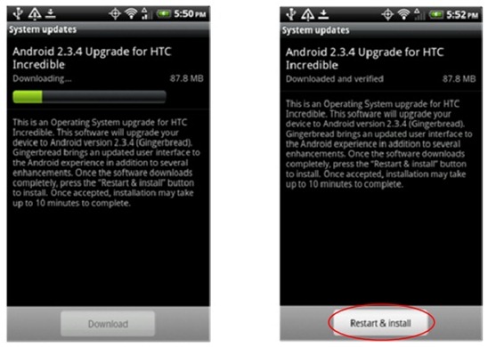 HTC Droid Incredible Gets Android 2.3.4 Gingerbread Update 4.06.605.3