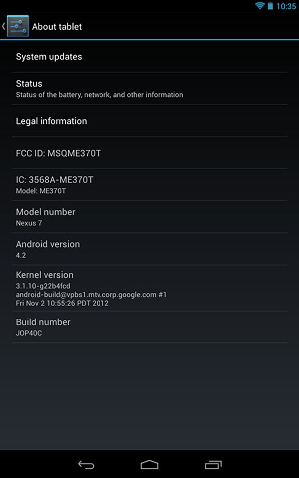 Android 4.2 Jelly Bean update