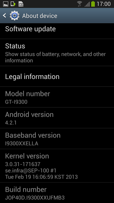 Android 4.2.1 Jelly Bean firmware for Galaxy S III