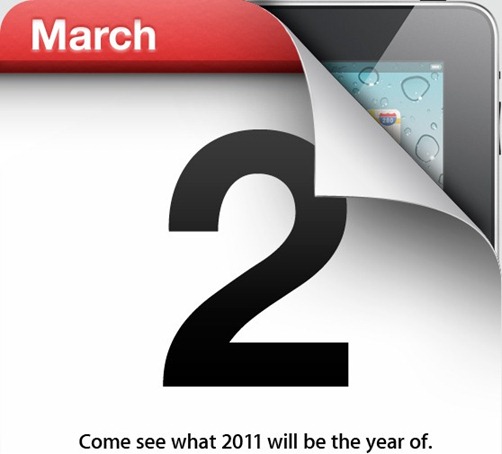 Apple iPad 2 Event Invitation