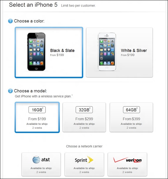 Apple iPhone 5 Pre-Order Button Is Live