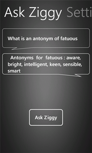 Ask Ziggy For Windows Phone