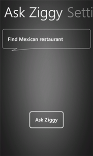 Ask Ziggy For Windows Phone