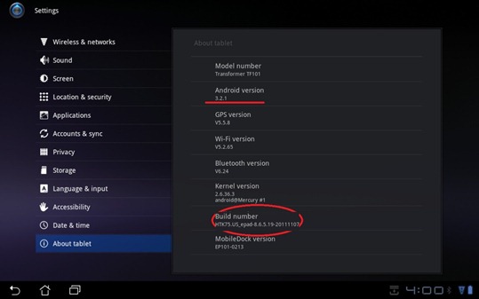 Asus Eee Pad Transformer Software Update 8.6.5.19