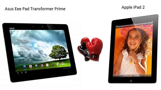 Asus Eee Pad Transformer Prime vs. Apple iPad 2