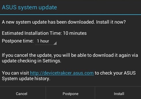 ASUS Transformer Prime TF201 Update 10.4.2.18