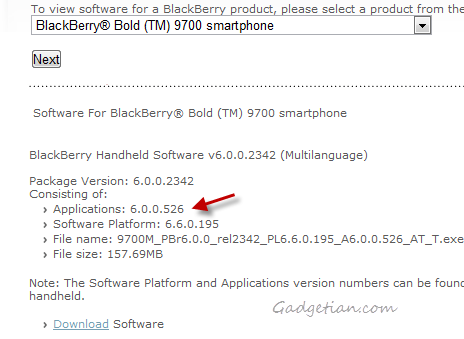 BBOS v6 for BlackBerry Bold 9700 and BlackBerry Curve-3G