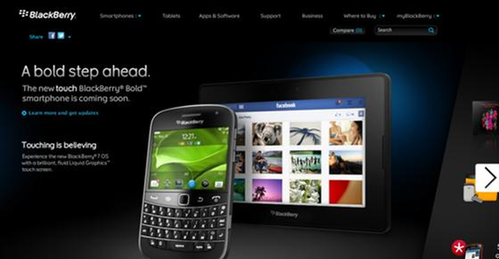 BlackBerry Bold Touch Appears On Website