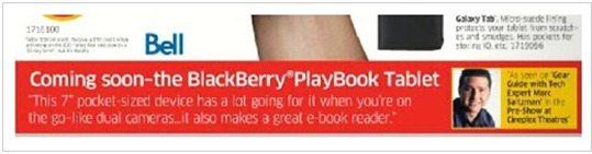 BlackBerry PlayBook Hitting Bell Canada Soon