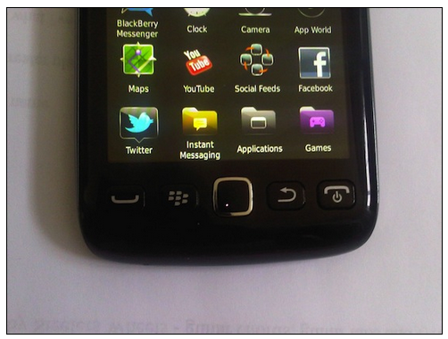 BlackBerry Touch 9860 leaked