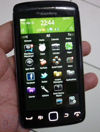 BlackBerry Touch aka Monaco or Monza Leaked Images