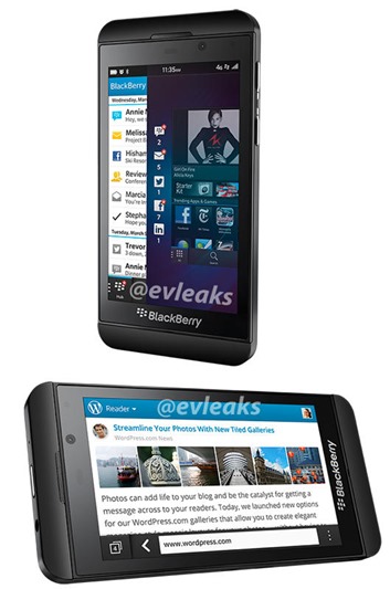 BlackBerry Z10 Press Shot Leak