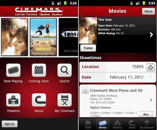 CineMark for Android