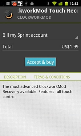 ClockworkMod Touch Recovery