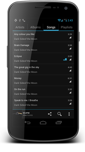 CyanogenMod 9 Music App