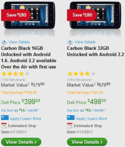 Dell Streak Price Dropped to $400 in US