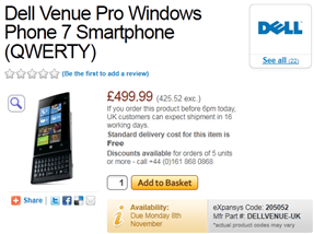 Dell Venue Pro on eXpansys