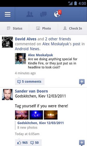 Facebook 1.8 (Katana) For Android