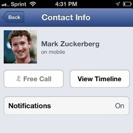 Facebook VoIP