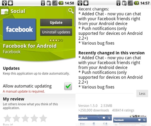 download app facebook for android