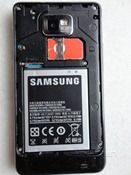 Samsung Galaxy S II Battery & SIM slot