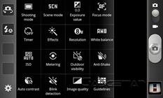Samsung Galaxy S II camera shortcuts