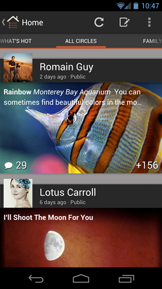 Google+v2.6 For Android