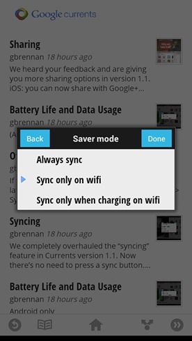 Updated Google Currents 1.1.0 App 