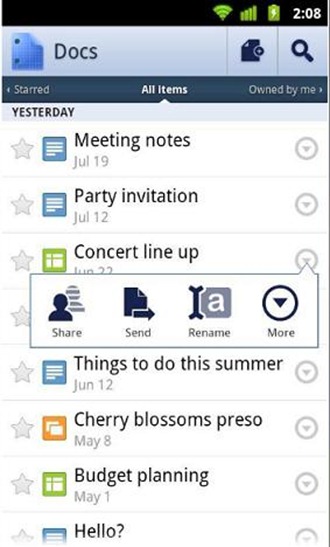 Google Docs Updated With ICS Makeover