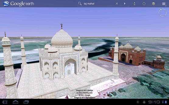 Google Earth With 3D Mapping For Honeycomb Tablets
