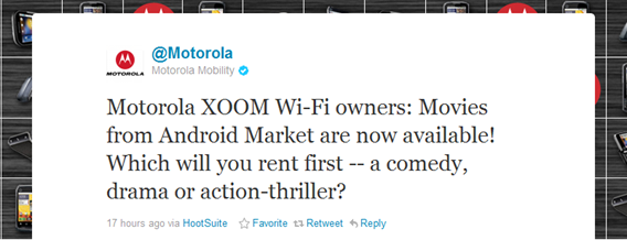 Google Movie Rentals For Motorola Xoom Wi-Fi